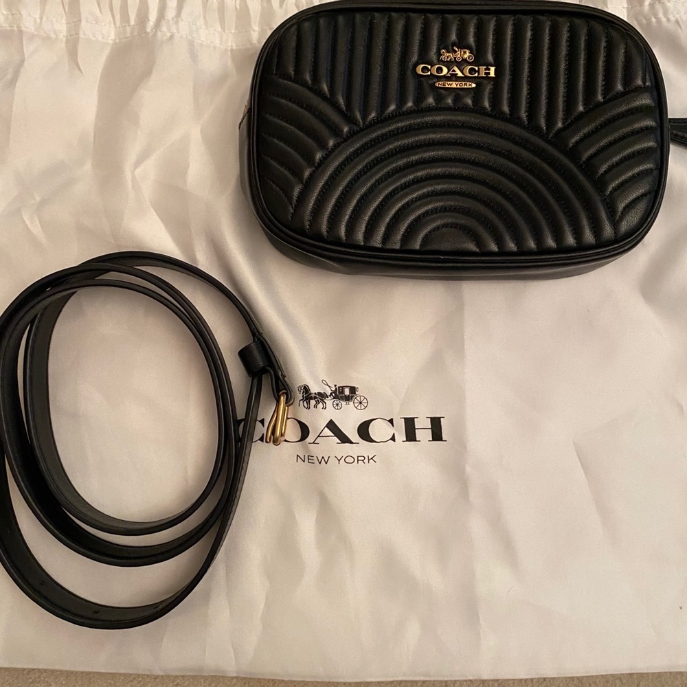 Coach quilted belt bag